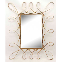 Fancy flower mirror  wall decor