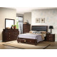 Solid wood bedroom bed