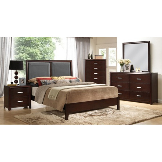 Solid wood bedroom bed