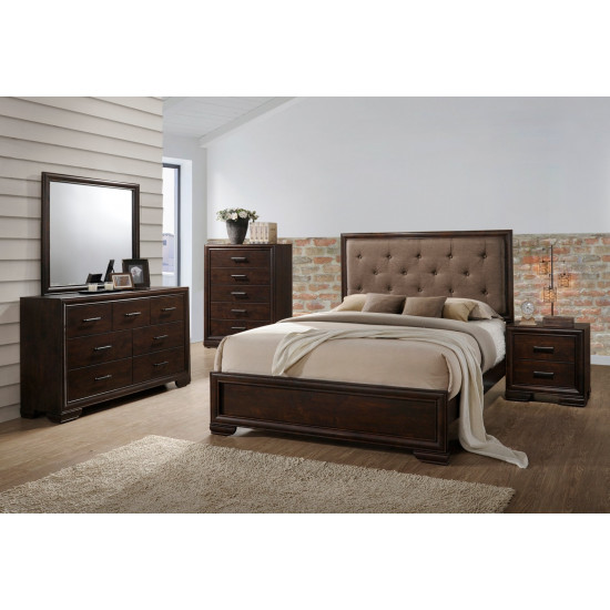 Solid wood bedroom bed