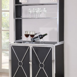 Corner bar wine rack